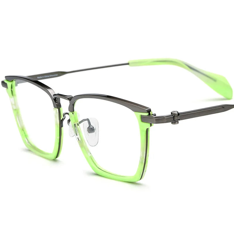Nobler Unisex Full Rim Square Titanium Eyeglasses 185136