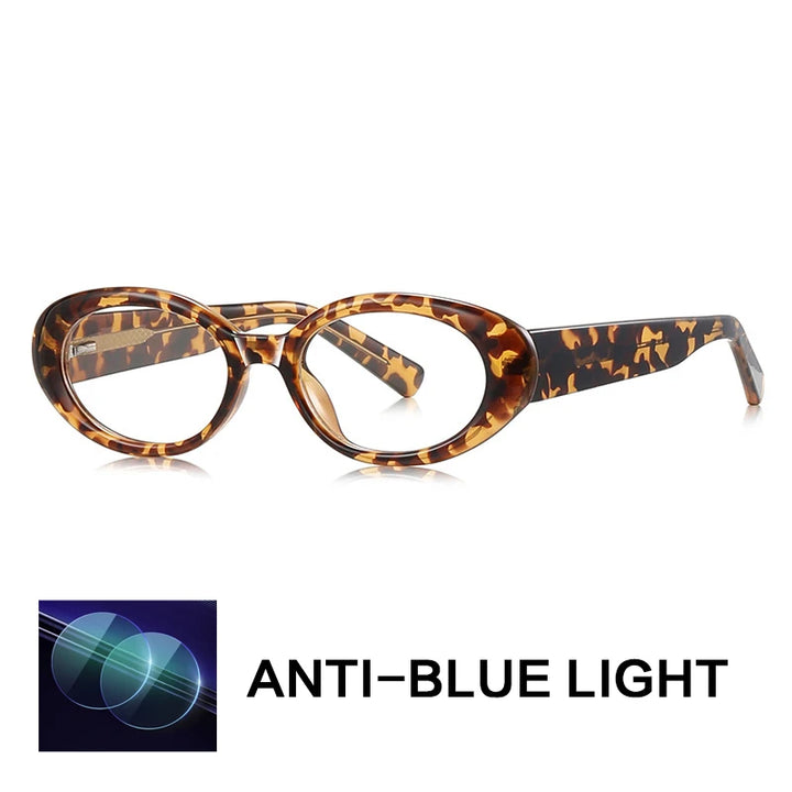 Gatenac Unisex Full Rim Oval Tr 90 Titanium Reading Glasses Gxyj9033