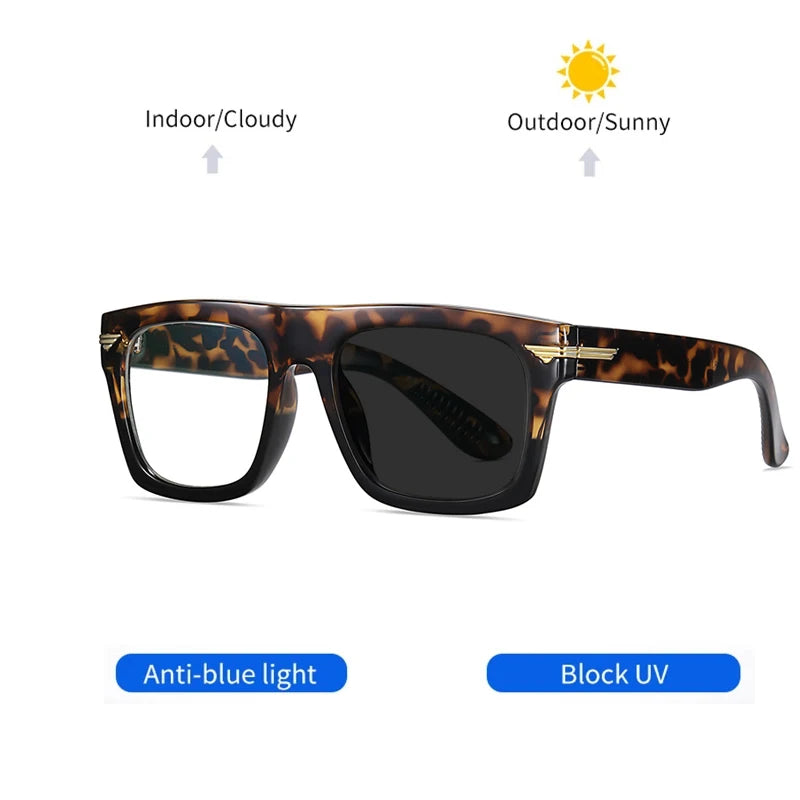 Kocolior Unisex Full Rim Square Acetate Hyperopic Reading Glasses 3394 Reading Glasses Kocolior