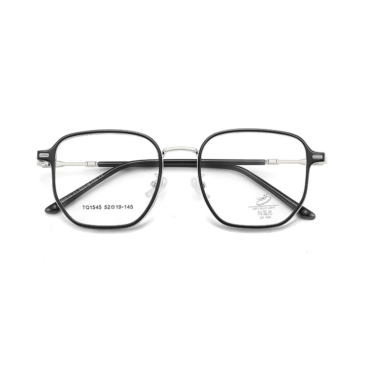Xbora Women's Full Rim Polygon Square Titanium Eyeglasses  71545