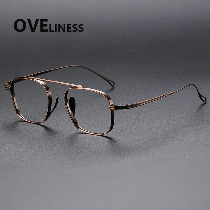 Oveliness Women's Full Rim Square Titanium Eyeglasses 89501