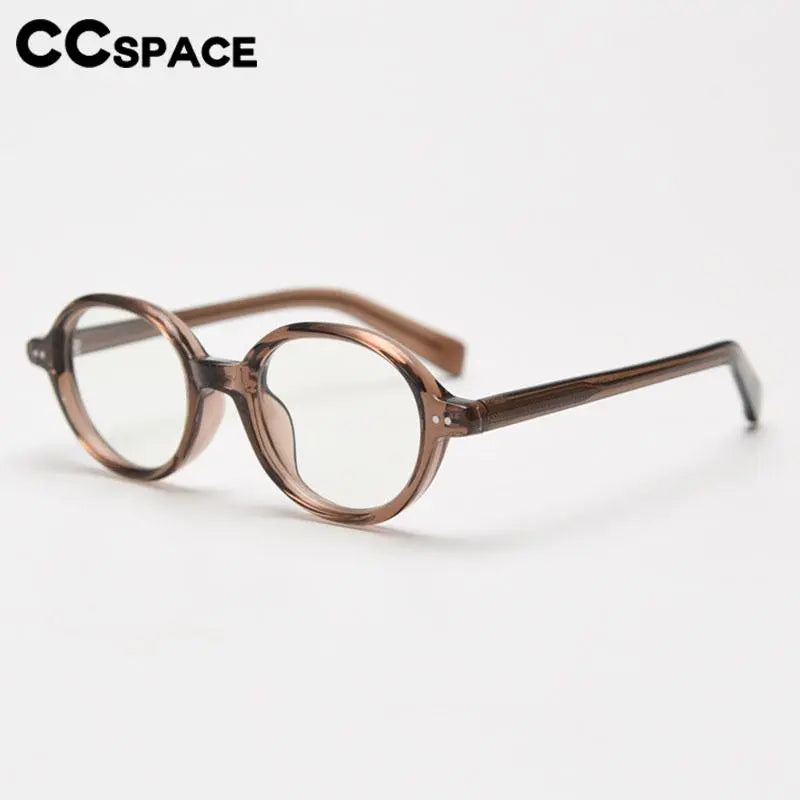 CCspace Women's Full Rim Oval Tr 90 Titanium Eyeglasses 56970 Full Rim CCspace
