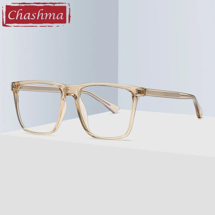 Chashma Ottica Unisex Full Rim Square Tr 90 Titanium Eyeglasses 402023