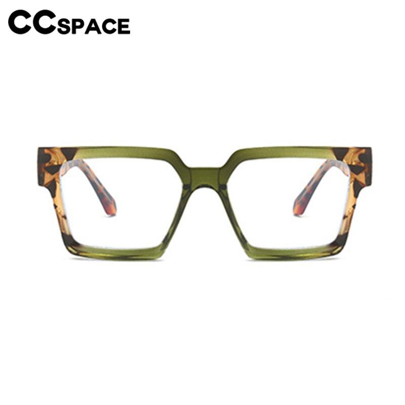CCspace Unisex Full Rim Square PC Plastic Eyeglasses 56604 Full Rim CCspace
