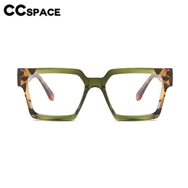 CCspace Unisex Full Rim Square PC Plastic Eyeglasses 56604 Full Rim CCspace