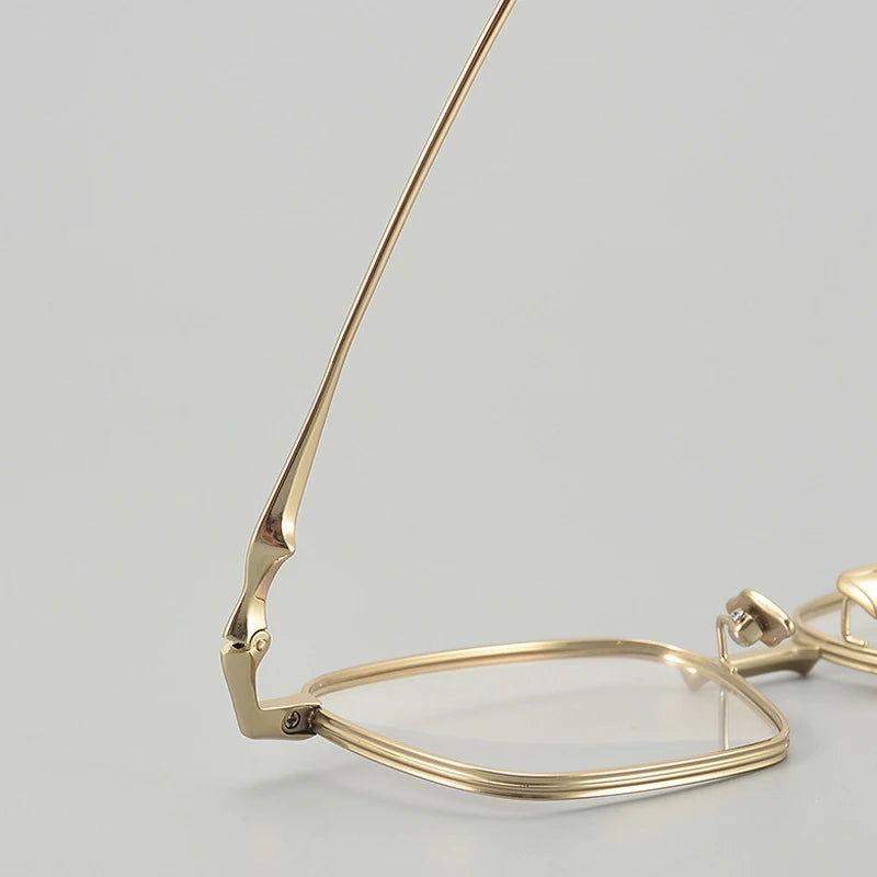 Muzz Unisex Full Rim Square Ip Plated Titanium Eyeglasses Bab82 Full Rim Muzz