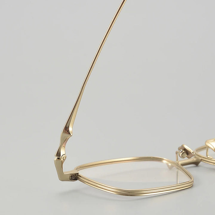 Muzz Unisex Full Rim Square Ip Plated Titanium Eyeglasses Bab82 Full Rim Muzz