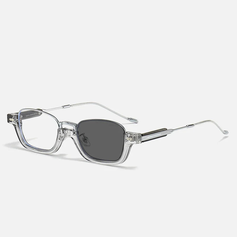 Kocolior Unisex Semi Rim Acetate Stainless Steel Hyperopic Reading Glasses 22015 Reading Glasses Kocolior