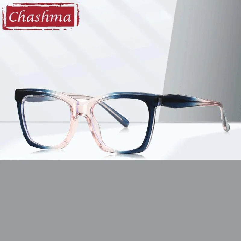 Chashma Ottica Unisex Full Rim Square Tr 90 Titanium Eyeglasses 40003