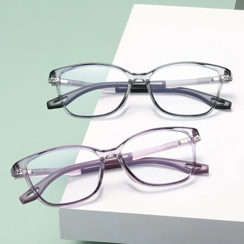 Reven Jate  Unisex Full Rim Square Plastic Eyeglasses 81312 Full Rim Reven Jate