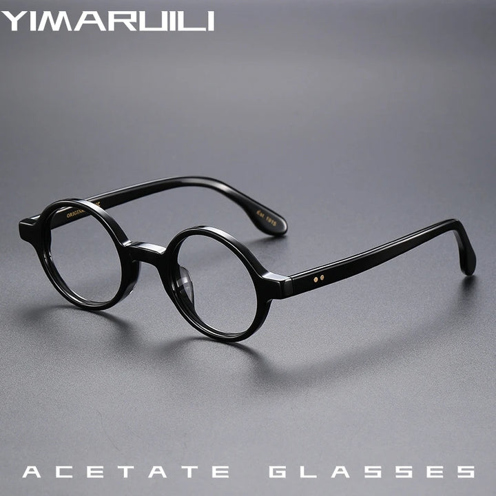 Yimaruili Women's Full Rim Round Acetate Eyeglasses 56002