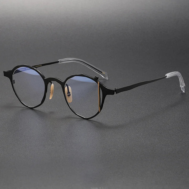 Muzz Women's Full Rim Oval Round Titanium Eyeglasses 410074