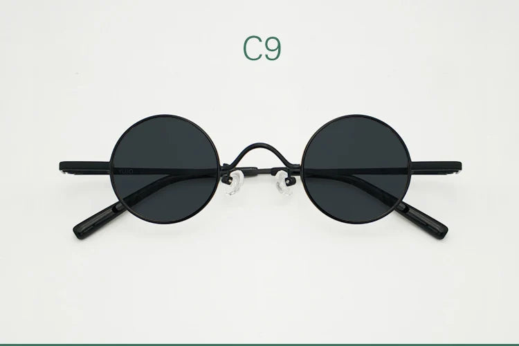Yujo Unisex Full Rim Small Round Alloy Polarized Sunglasses 3836 Full Rim Yujo C9 CHINA