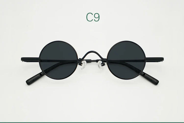 Yujo Unisex Full Rim Small Round Alloy Polarized Sunglasses 3836 Full Rim Yujo C9 CHINA