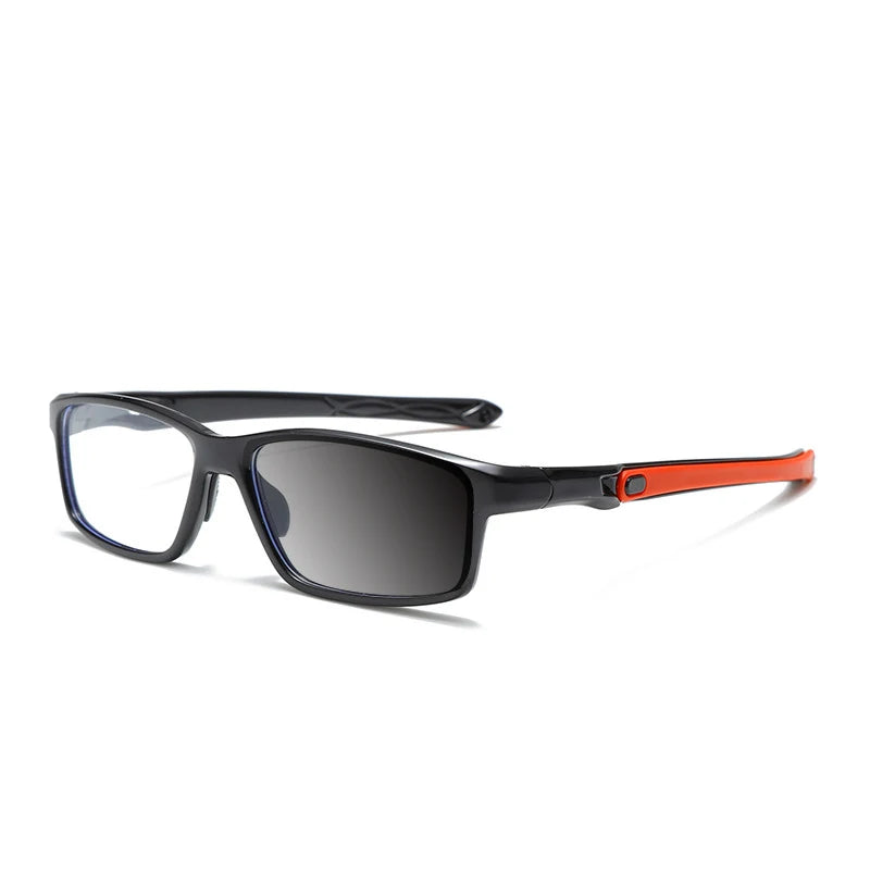 Kocolior Unisex Full Rim Rectangle Polycarbonate Sport Eyeglasses Fj81 Full Rim Kocolior Photochromic B R