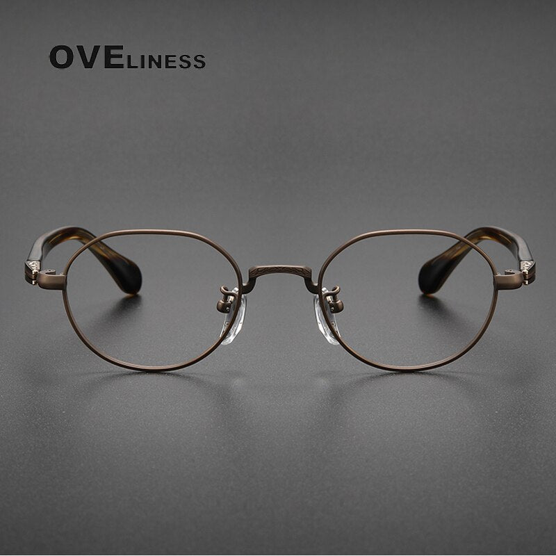 Oveliness Unisex Full Rim Square Acetate Titanium Eyeglasses Ks140 Full Rim Oveliness