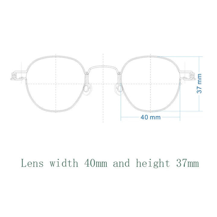 Yujo Unisex Full Rim Polygonal Stainless Steel Eyeglasses Y3835 Full Rim Yujo 40.37 CHINA