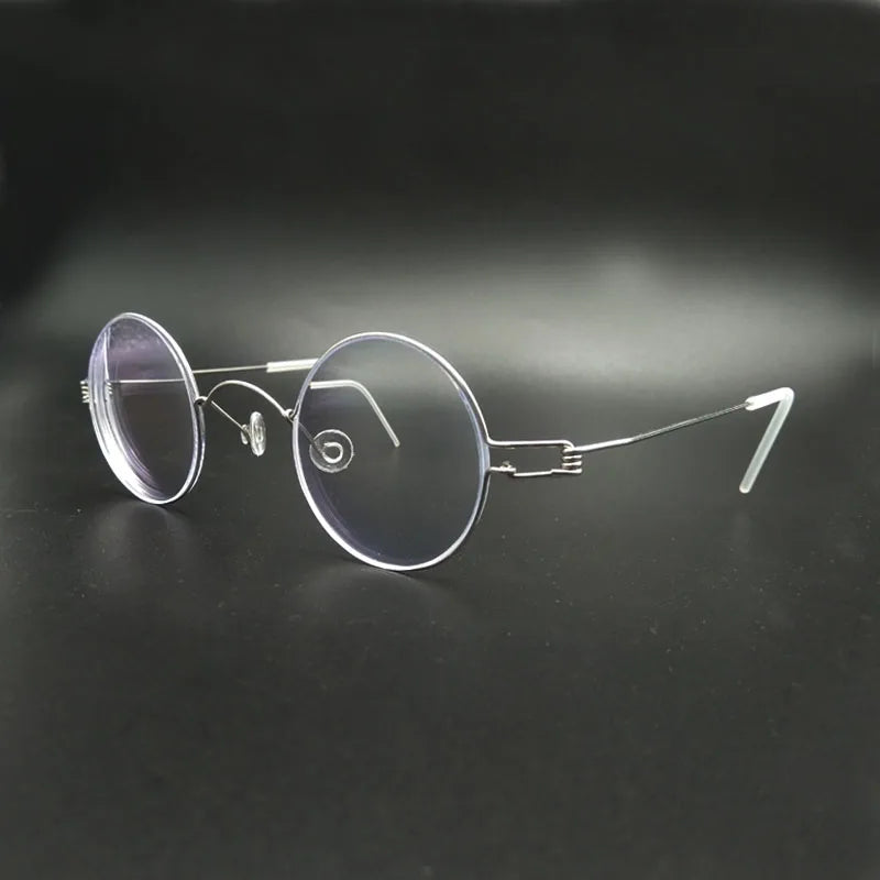 Yujo Unisex Full Rim Round Stainless Steel Custom Eyeglasses Y3030 Full Rim Yujo