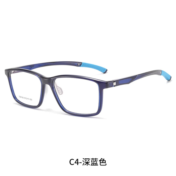 Reven Jate Unisex Full Rim Square Tr 90 Sport Eyeglasses 60105