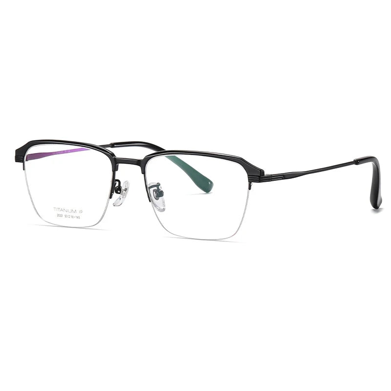 Hotochkin Mens Semi Rim Square Titanium Yj2032 Semi Rim Hotochki