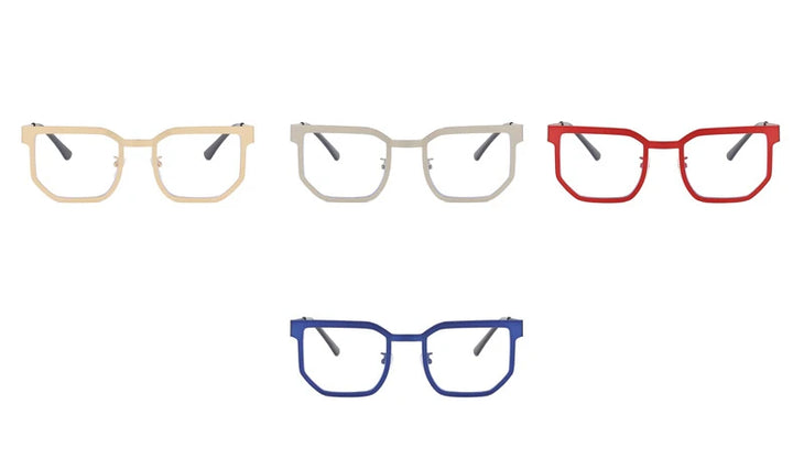CCspace Women's Full Rim Polygon Alloy Eyeglasses 57428 Full Rim CCspace