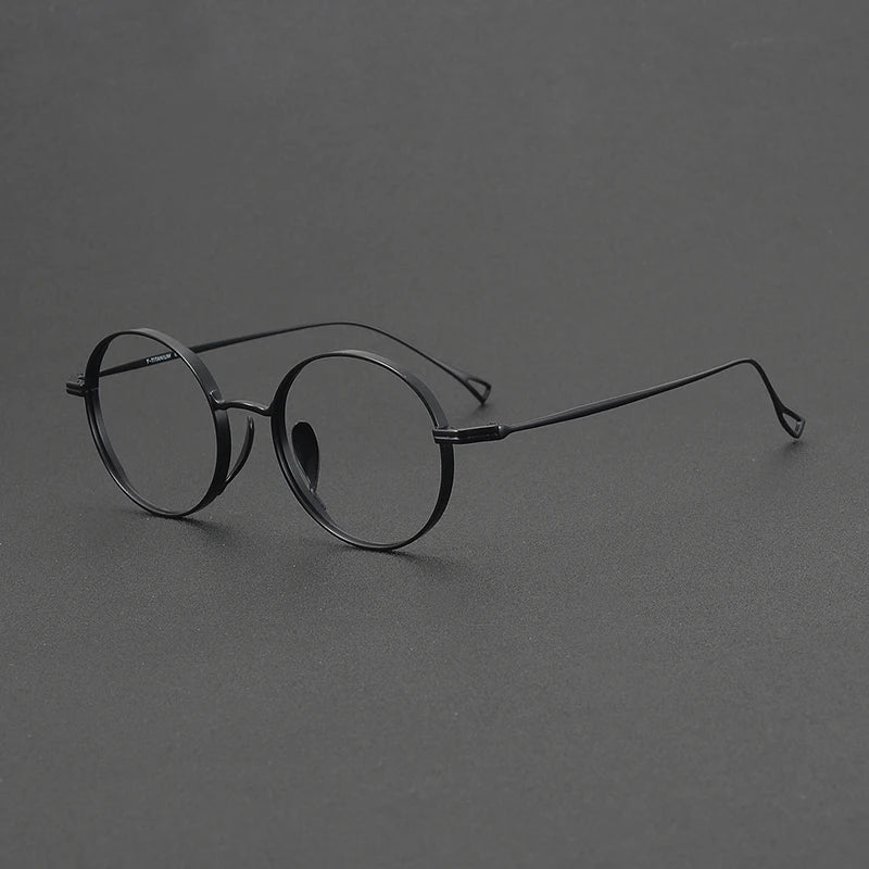 Muzz Unisex Full Rim Round Titanium Eyeglasses 73003