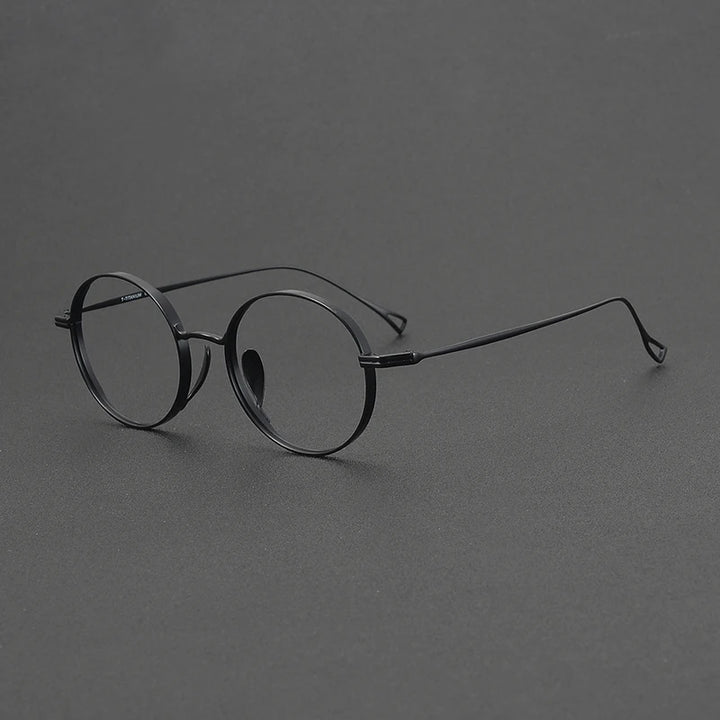 Muzz Unisex Full Rim Round Titanium Eyeglasses 73003