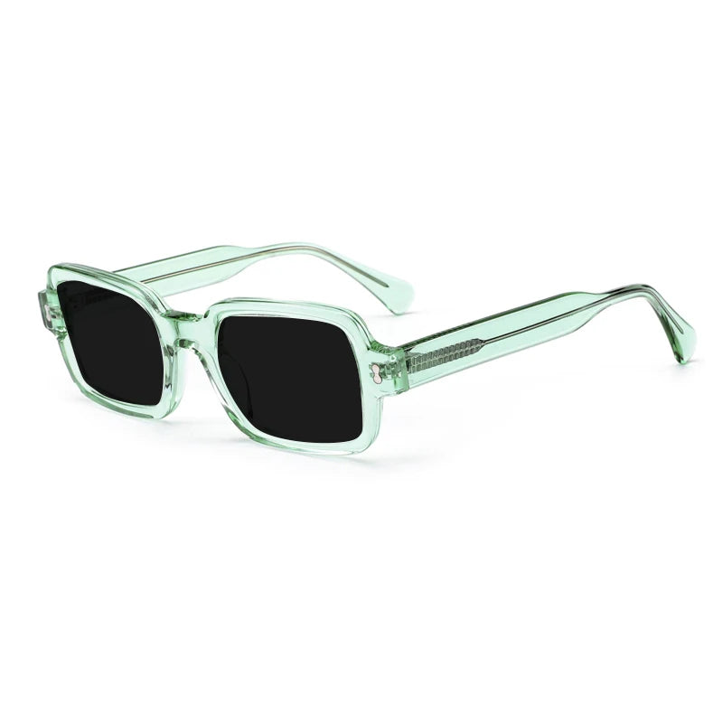 Gatenac Mens Full Rim Square Acetate Sunglasses Gxyj-1179 Sunglasses Gatenac Green