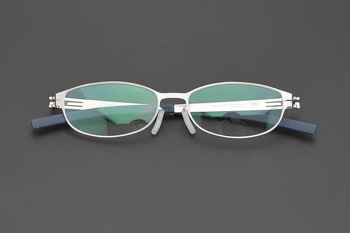 Momoja Women's Full Rim Oval Screwless Temple Alloy Eyeglasses 721007