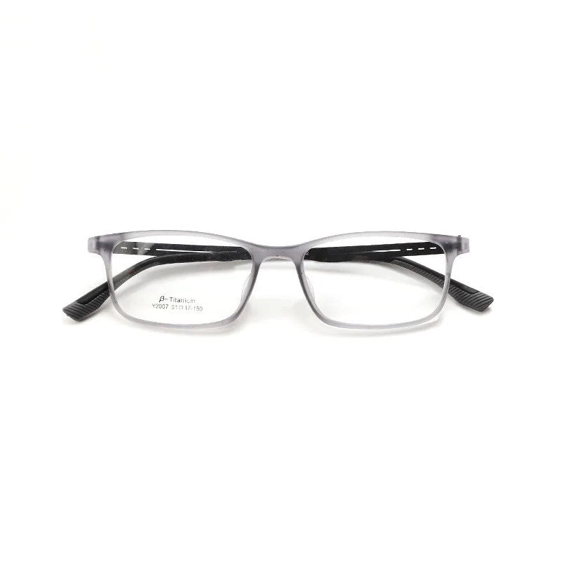 Xbora Unisex Full Rim Square Tr 90 Titanium Eyeglasses 2007
