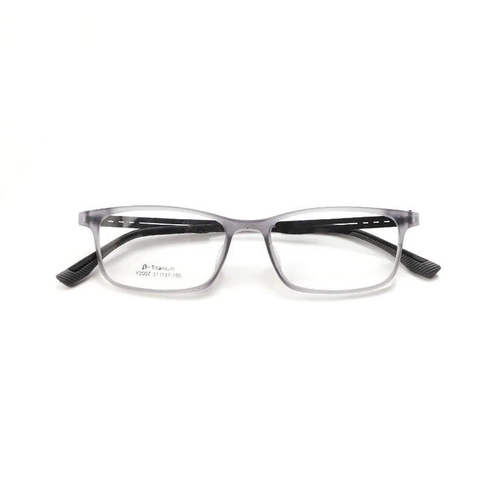 Xbora Unisex Full Rim Square Tr 90 Titanium Eyeglasses 2007