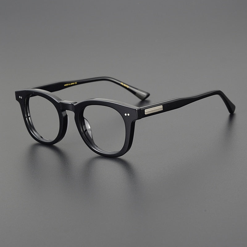 Gatenac Unisex Full Rim Square Round Acetate Eyeglasses Gxyj1078 Full Rim Gatenac