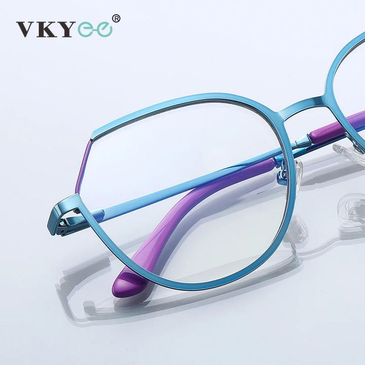 Vicky Women's Full Rim Polygon Alloy Reading Glasses 3034 Reading Glasses Vicky