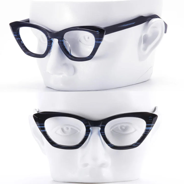 Muzz Women's Full Rim Cat Eye Acetate Eyeglasses 73rx Full Rim Muzz