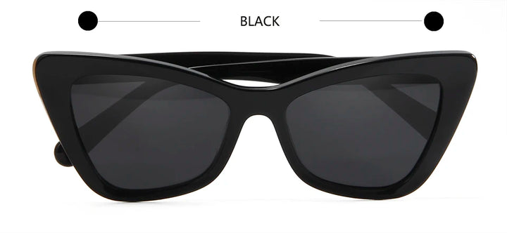 Esnbie Women's Full Rim Square Cat Eye Acetate Sunglasses 23175