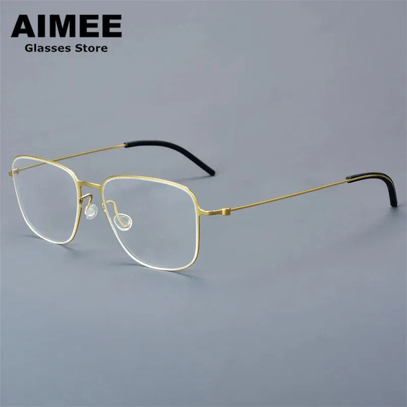 Aimee Women's Full Rim Polygon Screwless Titanium Eyeglasses 550611