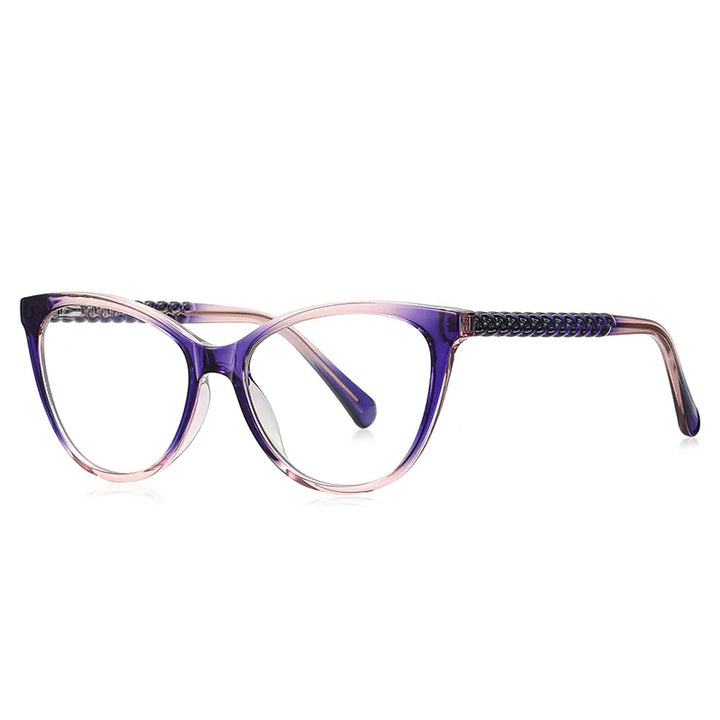 Vicky Unisex Full Rim Tr 90 Stainless Steel Cat Eye Reading Glasses 2136 Reading Glasses Vicky PFD2136-C5 0 