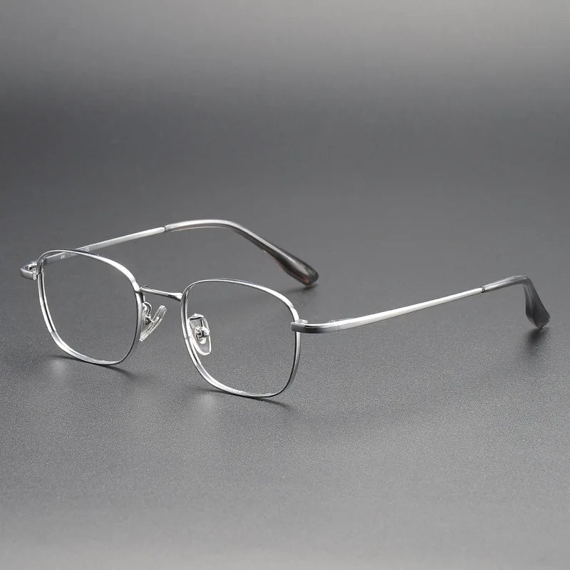 Yimaruili Women's Full Rim Polygon Square Titanium Eyeglasses 124210