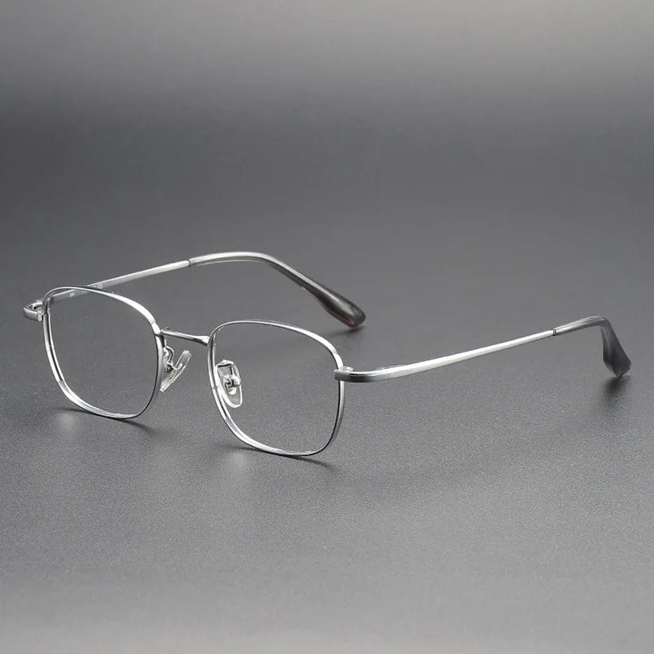 Yimaruili Women's Full Rim Polygon Square Titanium Eyeglasses 124210