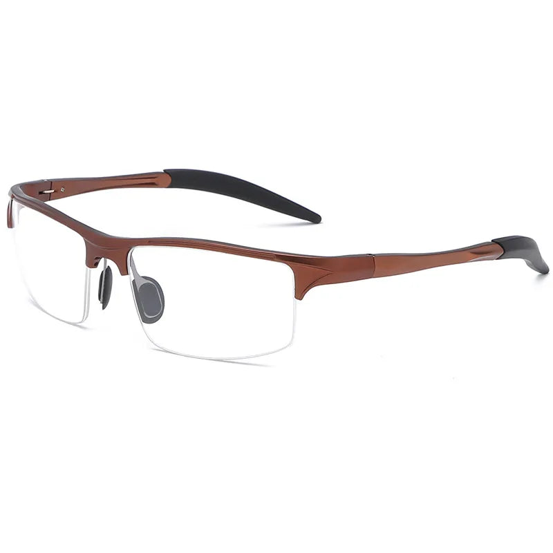 Yimaruili Women's Semi Rim Square Aluminum Sport Eyeglasses 81772