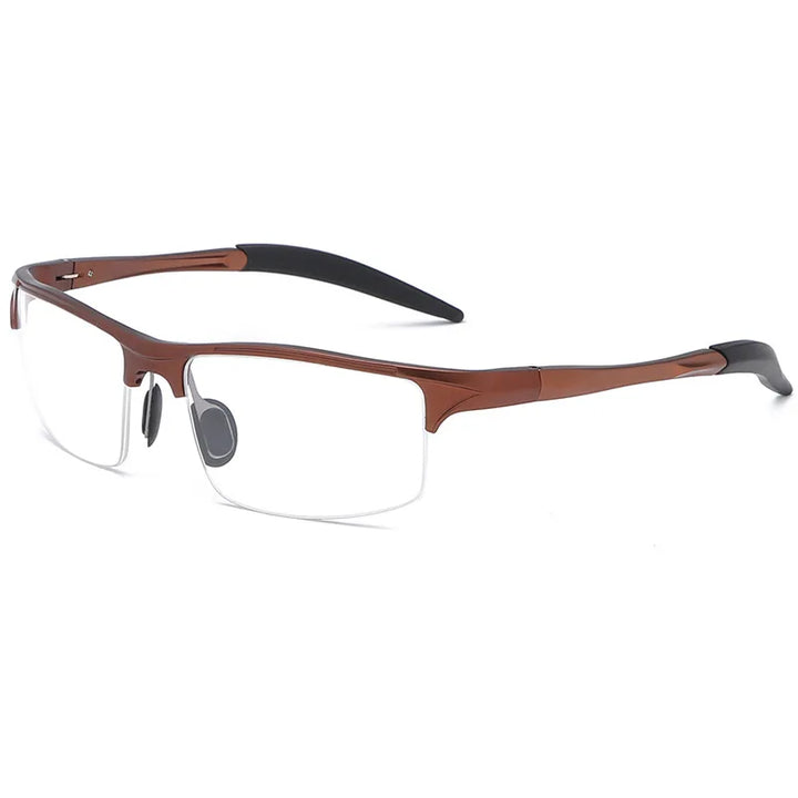 Yimaruili Women's Semi Rim Square Aluminum Sport Eyeglasses 81772