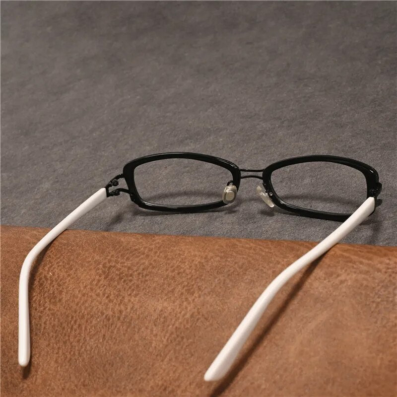 Cubojue Unisex Full Rim Rectangle Double Bridge Tr 90 Titanium Hyperopic Reading Glasses Sd2133 Reading Glasses Cubojue