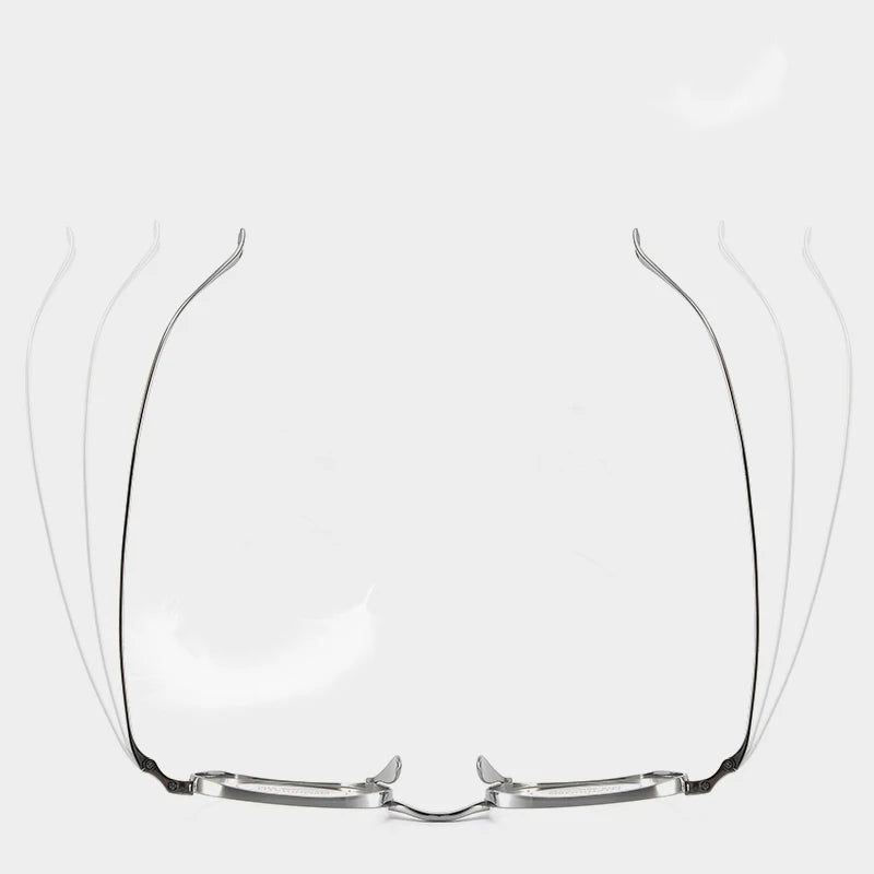 Bclear Unisex Full Rim Oval Titanium Eyeglasses 1019 Full Rim Bclear