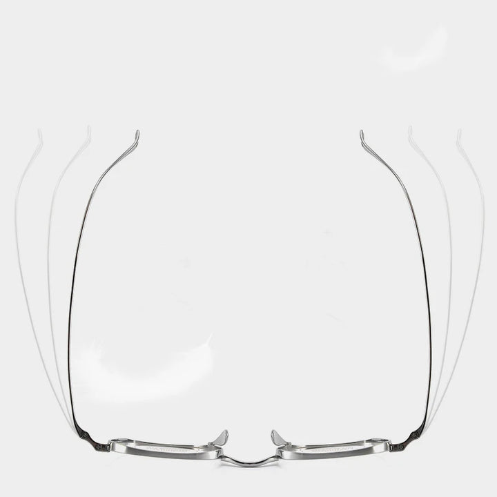 Bclear Unisex Full Rim Oval Titanium Eyeglasses 1019 Full Rim Bclear