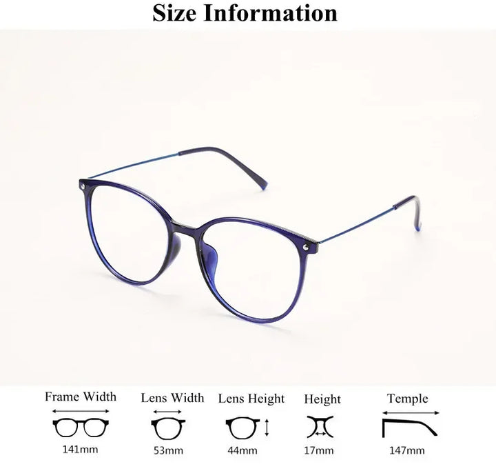 Chashma Ochki Unisex Full Rim Round Ultem Titanium Eyeglasses 312155