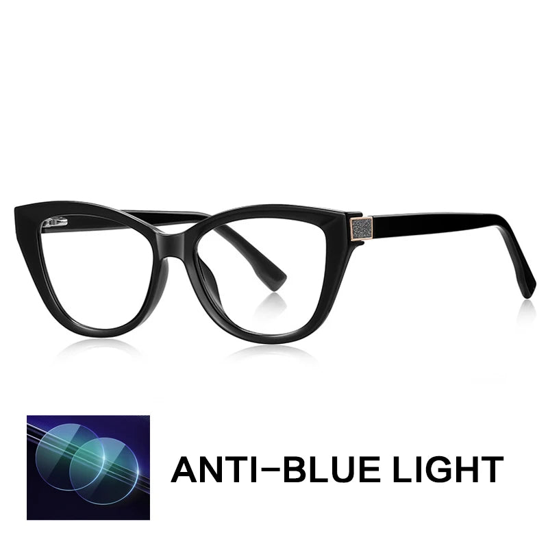 Gatenac Women's Full Rim Cat Eye Tr 90 Titanium Reading Glasses Gx2276