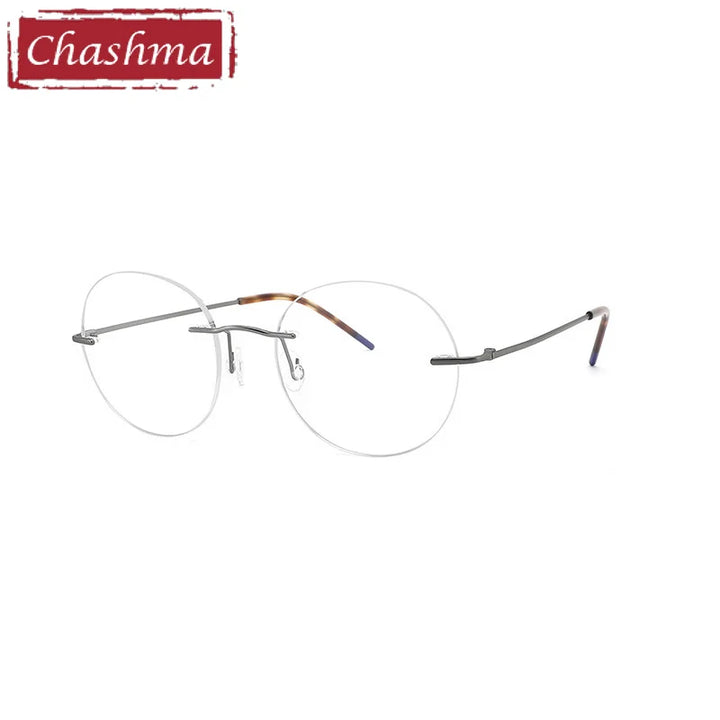 Chashma Women's Rimless Oval Round Titanium Eyeglasses 879018
