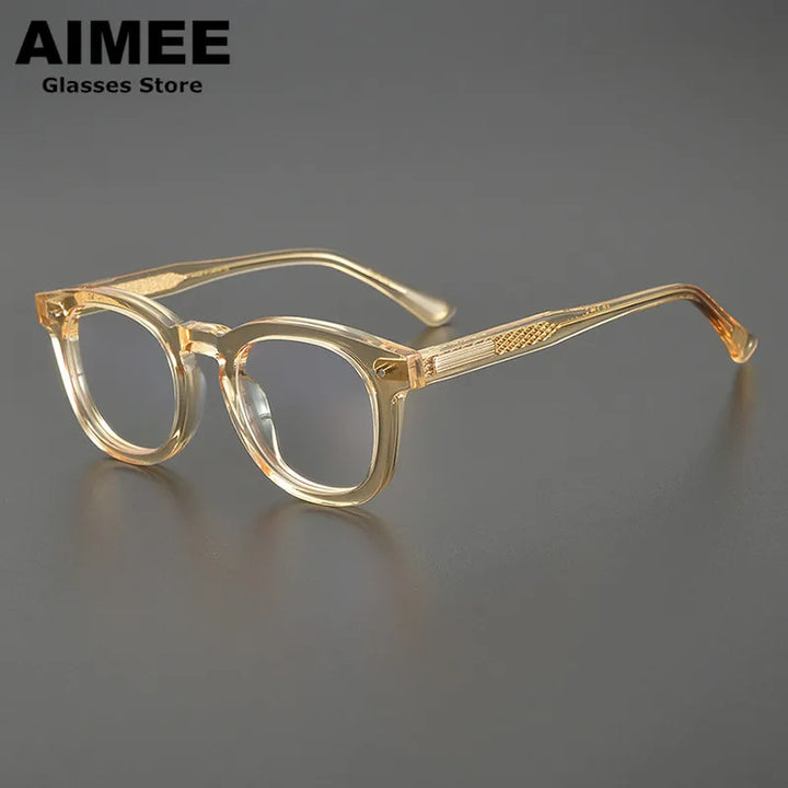 Aimee Unisex Full Rim Square Thick Acetate Eyeglasses14322