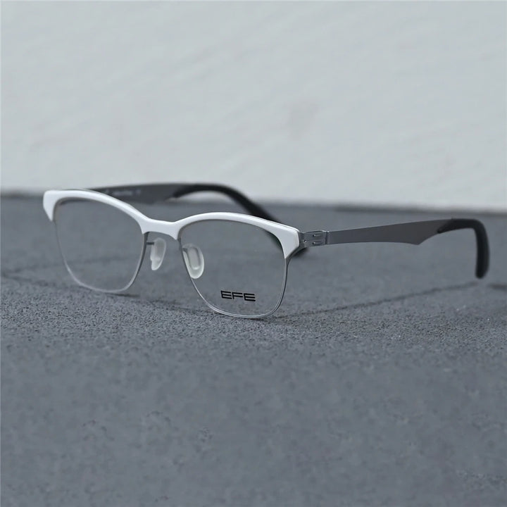 Cubojue Unisex Full Rim Square Screwless Alloy Reading Glasses 862140