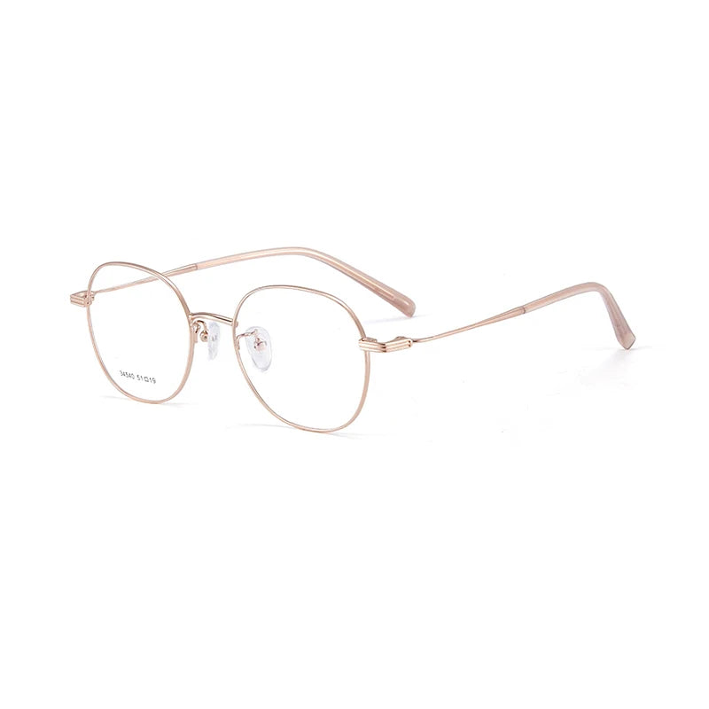 Xbora Unisex Full Rim Round Square Alloy Eyeglasses 34540
